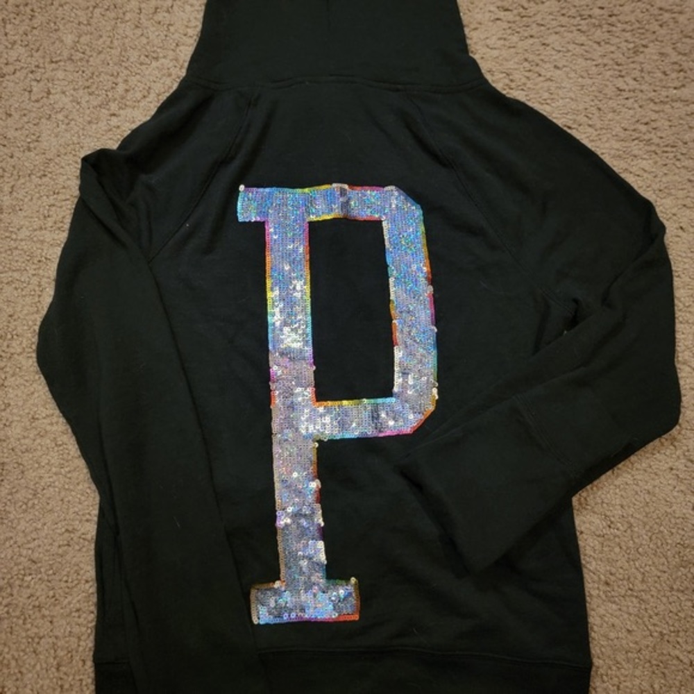 VS PINK BLING VINTAGE HOODIE